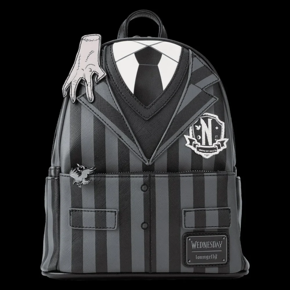 THE ADDAMS FAMILY Wednesday Addams Exclusive Nevermore Cosplay Mini Backpack